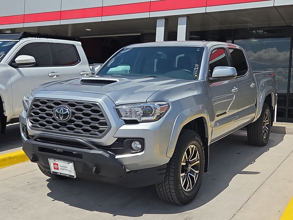 Celestial Silver Metallic 2023 Toyota Tacoma TRD Sport Double Cab 4WD Pickup Truck Four-Wheel Drive 6-Speed Automatic