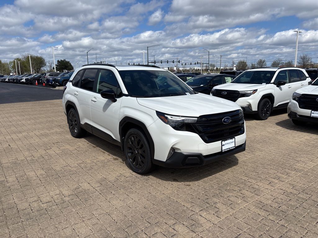 Crystal White Pearl 2026 Subaru Forester SUV / Crossover All-Wheel Drive Continuously Variable Transmission