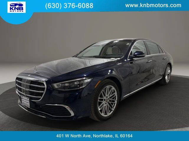 Blue 2022 Mercedes-Benz S-Class S 580 4MATIC AWD Sedan All-Wheel Drive 9-Speed Automatic