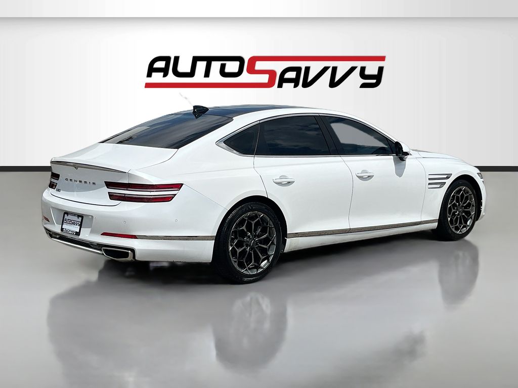 2021 Genesis G80 2.5T White at AutoSavvy Houston Northwest