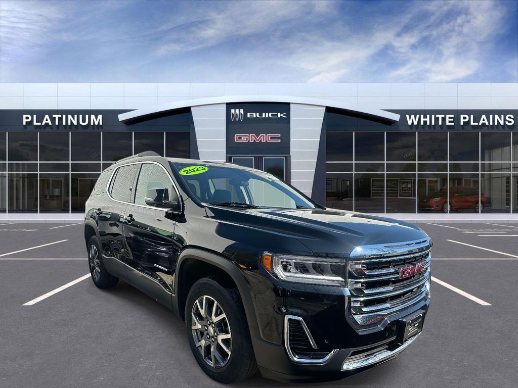 Black (Ebony Twilight Metallic) 2023 GMC Acadia SLE AWD SUV / Crossover Four-Wheel Drive 9-Speed Automatic
