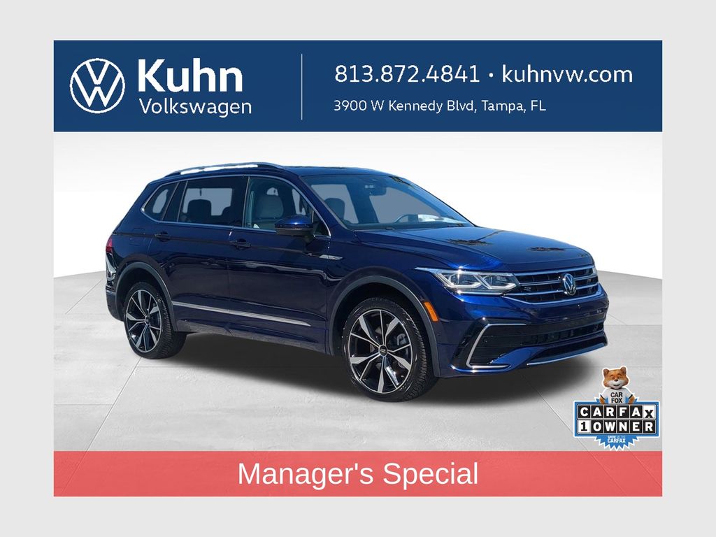 Atlantic Blue Metallic 2023 Volkswagen Tiguan SUV / Crossover All-Wheel Drive 8-Speed Automatic