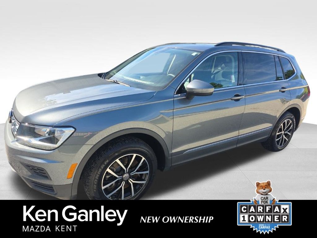 Platinum Gray Metallic 2021 Volkswagen Tiguan SUV / Crossover All-Wheel Drive 8-Speed Automatic