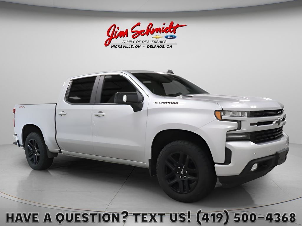 Silver Ice Metallic 2022 Chevrolet Silverado 1500 Pickup Truck Four-Wheel Drive Automatic