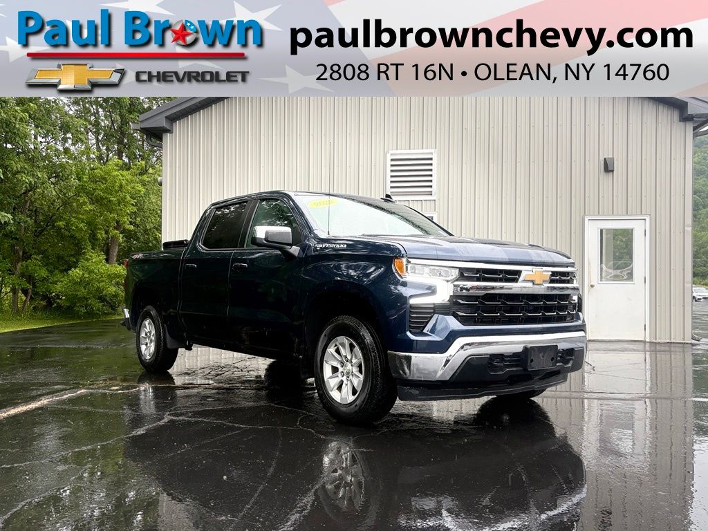 Northsky Blue Metallic 2022 Chevrolet Silverado 1500 Pickup Truck Four-Wheel Drive 8-Speed Automatic