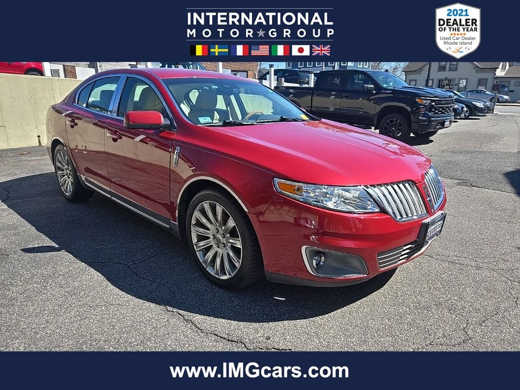 Red 2009 Lincoln MKS Sedan Sedan Front-Wheel Drive 6-Speed Automatic