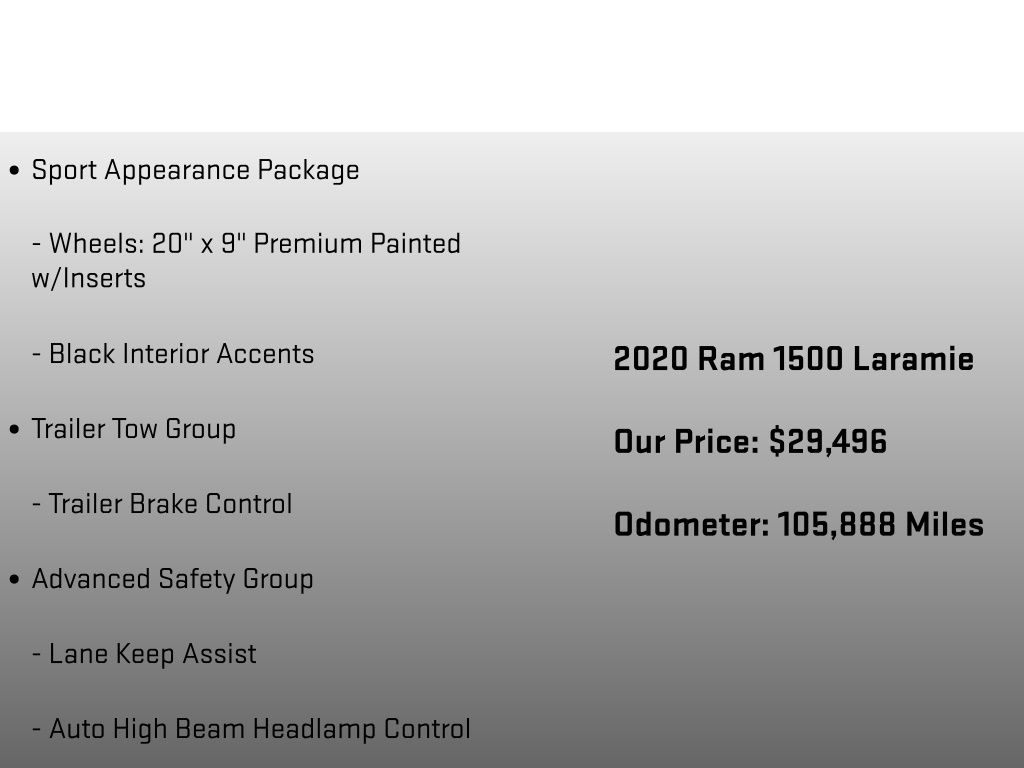 2020 Ram 1500 Laramie Gray at Honda North
