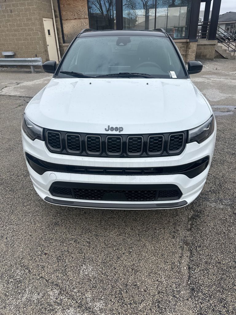 Bright White Clearcoat 2025 Jeep Compass Limited 4WD SUV / Crossover Four-Wheel Drive 8-Speed Automatic