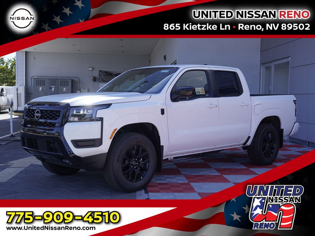 Glacier White 2026 Nissan Frontier Pickup Truck Four-Wheel Drive 9-Speed Automatic Overdrive