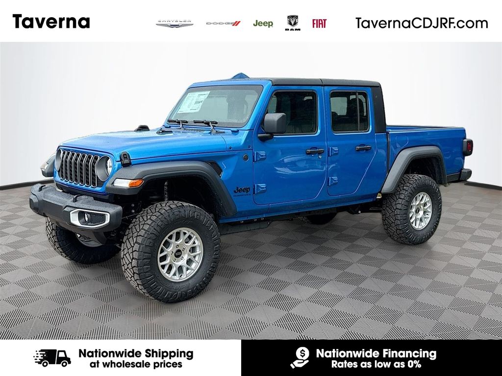 Blue Pearl 2026 Jeep Gladiator Pickup Truck Four-Wheel Drive 8-Speed Automatic