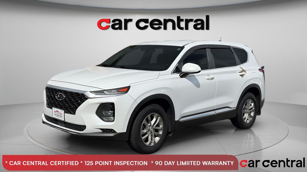 Quartz White 2019 Hyundai Santa Fe SUV / Crossover All-Wheel Drive 8-Speed Automatic