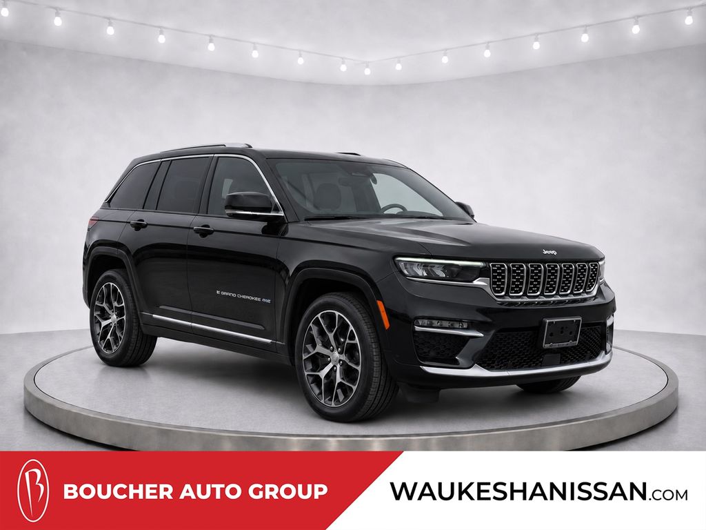 Diamond Black Crystal Pearlcoat 2023 Jeep Grand Cherokee 4xe SUV / Crossover Four-Wheel Drive 8-Speed Automatic