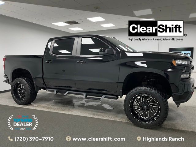 Black 2019 Chevrolet Silverado 1500 LT Crew Cab 4WD Pickup Truck Four-Wheel Drive 8-Speed Automatic