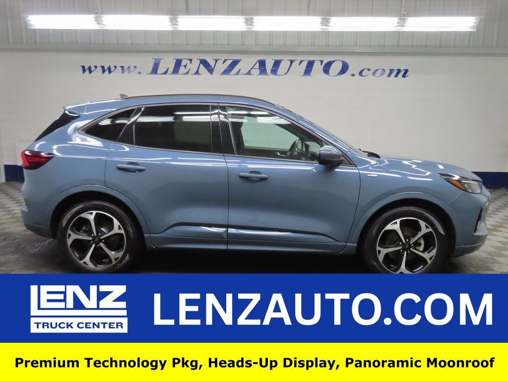 Blue 2023 Ford Escape Hybrid ST-Line Elite AWD SUV / Crossover All-Wheel Drive Continuously Variable Transmission