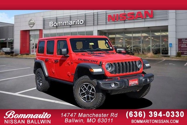 Firecracker Red Clearcoat 2025 Jeep Wrangler Rubicon 4-Door 4WD SUV / Crossover Four-Wheel Drive 8-Speed Automatic