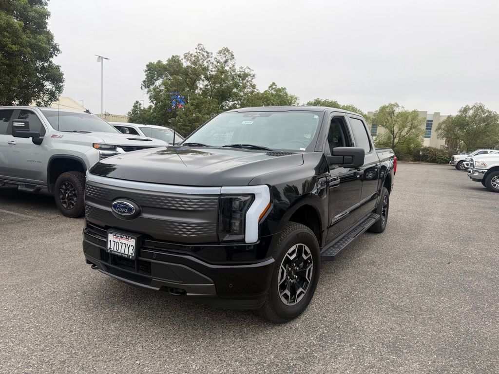 Black Metallic 2023 Ford F-150 Lightning Pickup Truck All-Wheel Drive Automatic