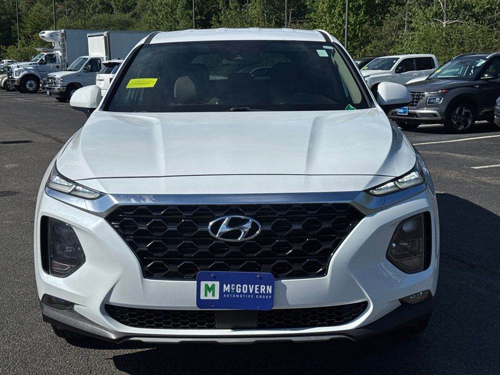 Quartz White 2019 Hyundai Santa Fe SUV / Crossover All-Wheel Drive 8-Speed Automatic