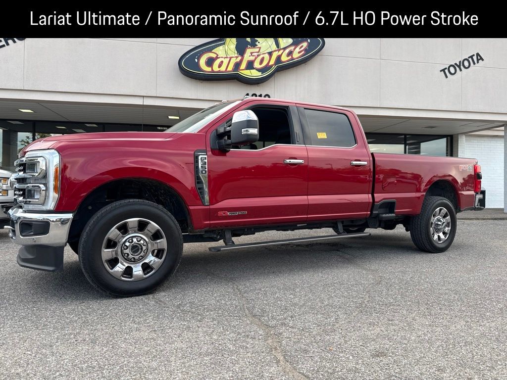 Rapid Red Metallic Tinted Clearcoat 2023 Ford F-350 Super Duty Pickup Truck Four-Wheel Drive Automatic