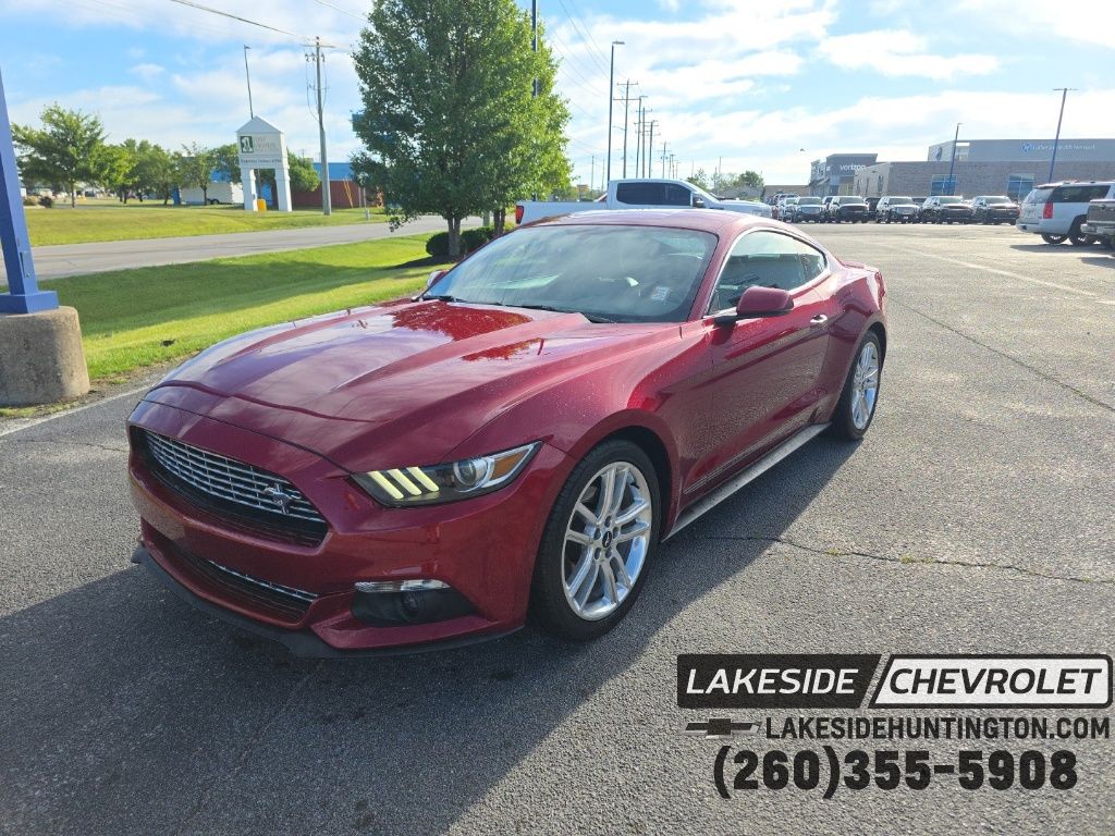 Ruby Red Metallic 2017 Ford Mustang EcoBoost Premium Coupe RWD Coupe Rear-Wheel Drive 6-Speed Automatic