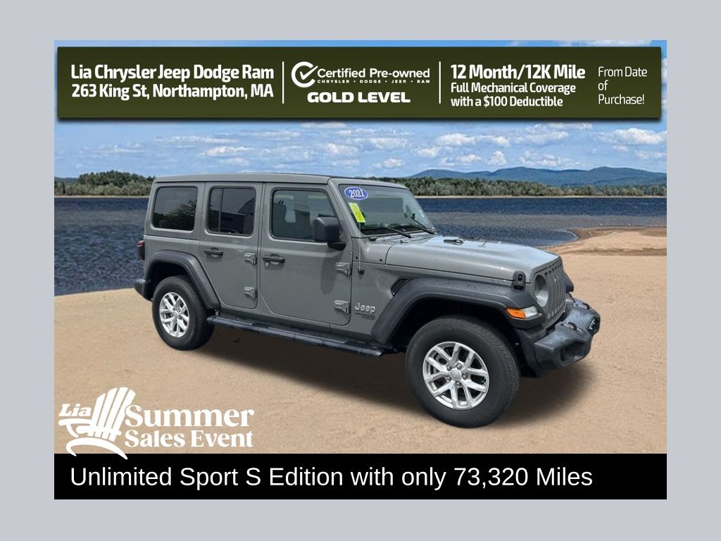 Sting-Gray Clearcoat 2021 Jeep Wrangler Unlimited Sport S 4WD SUV / Crossover Four-Wheel Drive 8-Speed Automatic