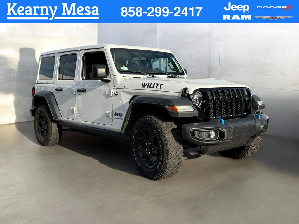 Bright White Clearcoat 2023 Jeep Wrangler 4xe Willys 4WD SUV / Crossover Four-Wheel Drive 8-Speed Automatic