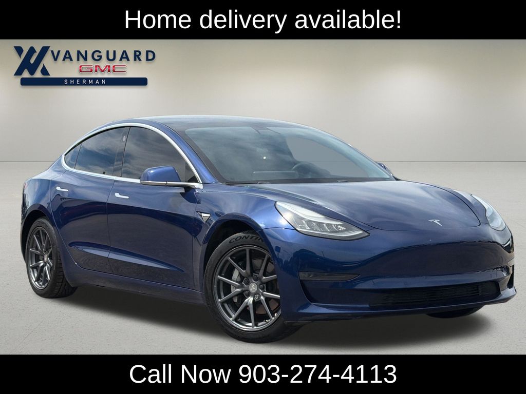 Blue 2019 Tesla Model 3 Standard Plus RWD Sedan Rear-Wheel Drive 1-Speed Automatic