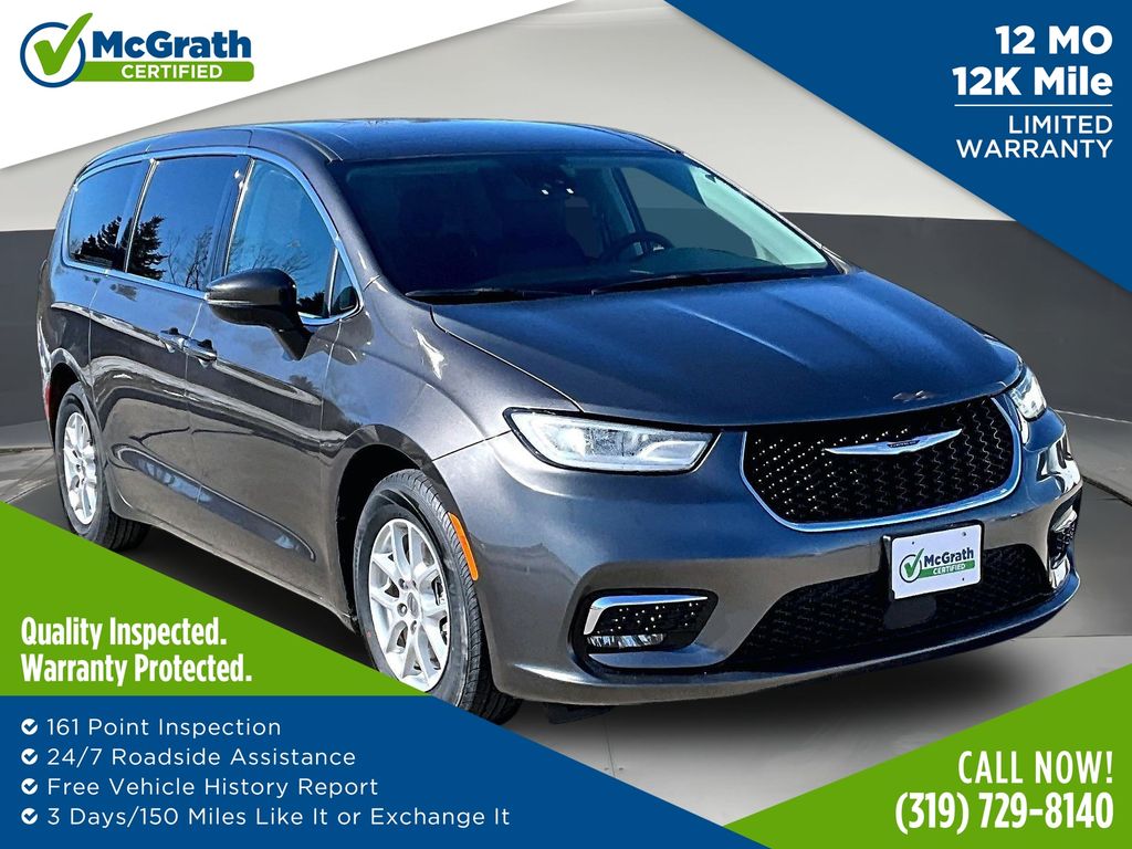 Gray (Granite Crystal Metallic Clearcoat) 2023 Chrysler Pacifica Touring L FWD Minivan Front-Wheel Drive 9-Speed Automatic