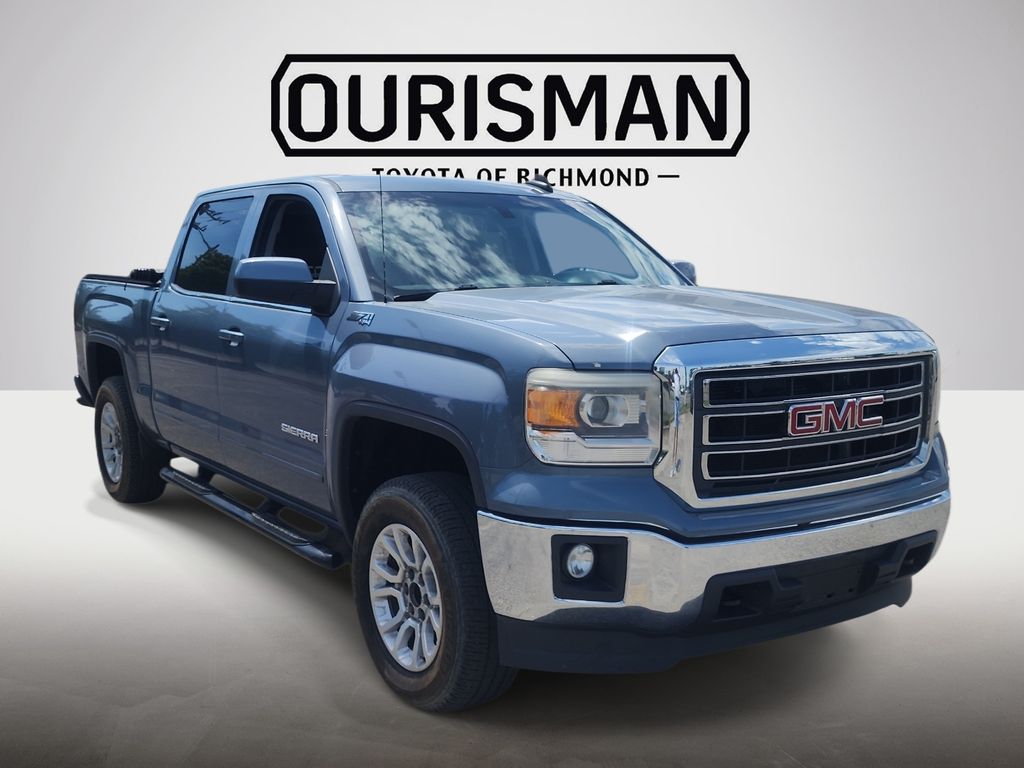 Quicksilver Metallic 2015 GMC Sierra 1500 SLE Crew Cab 4WD Pickup Truck Four-Wheel Drive 6-Speed Automatic Overdrive