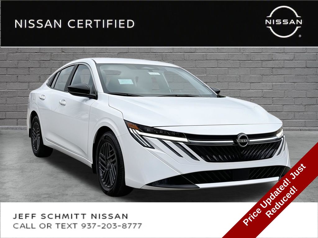 White (Fresh Powder) 2026 Nissan Sentra Sedan Front-Wheel Drive Continuously Variable Transmission