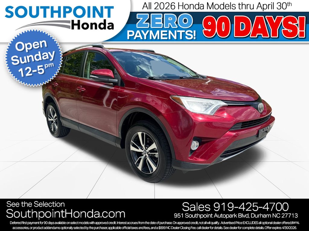 Red (Ruby Flare Pearl) 2018 Toyota RAV4 XLE SUV / Crossover Front-Wheel Drive 6-Speed Automatic