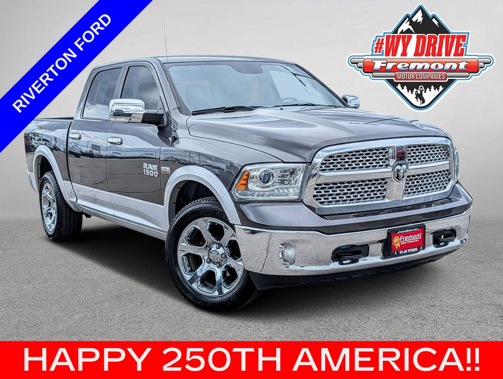 Gray (Granite Crystal Metallic Clearcoat) 2018 RAM 1500 Pickup Truck Four-Wheel Drive 8-Speed Automatic