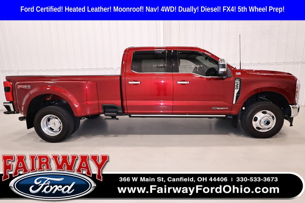 Ruby Red Metallic 2025 Ford F-350 Super Duty Pickup Truck Four-Wheel Drive Automatic