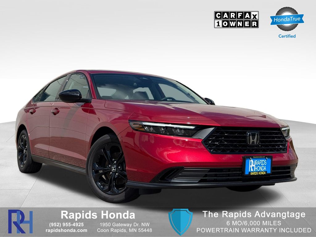 Radiant Red 2025 Honda Accord Sedan Front-Wheel Drive Continuously Variable Transmission