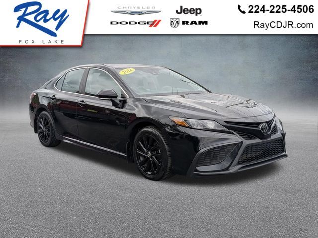 Midnight Black 2024 Toyota Camry SE FWD Sedan Front-Wheel Drive 8-Speed Automatic