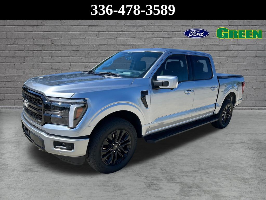 Iconic Silver Metallic 2025 Ford F-150 Pickup Truck Four-Wheel Drive Automatic