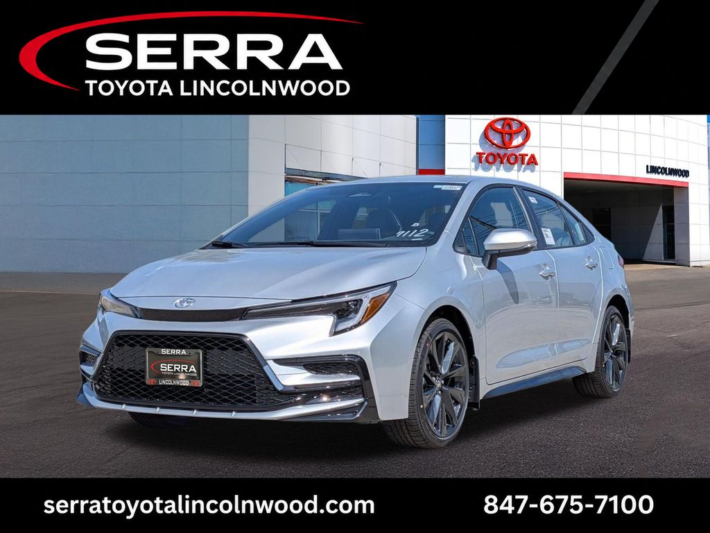 Classic Silver Metallic 2026 Toyota Corolla Hybrid Sedan Front-Wheel Drive Continuously Variable Transmission
