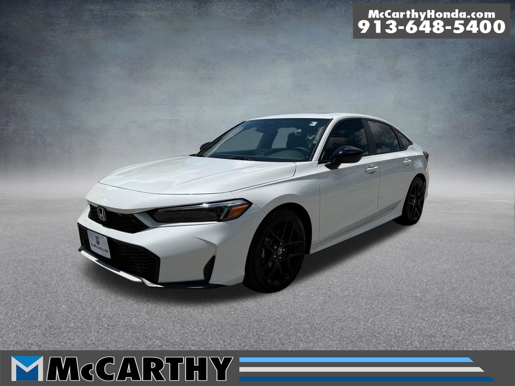 Gray (Platinum) 2026 Honda Civic Hybrid Sedan Front-Wheel Drive Continuously Variable Transmission