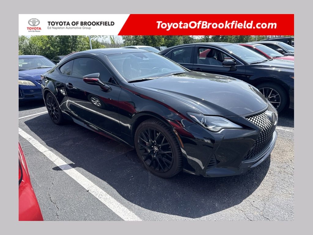 Black (Obsidian) 2019 Lexus RC Coupe All-Wheel Drive 6-Speed Automatic