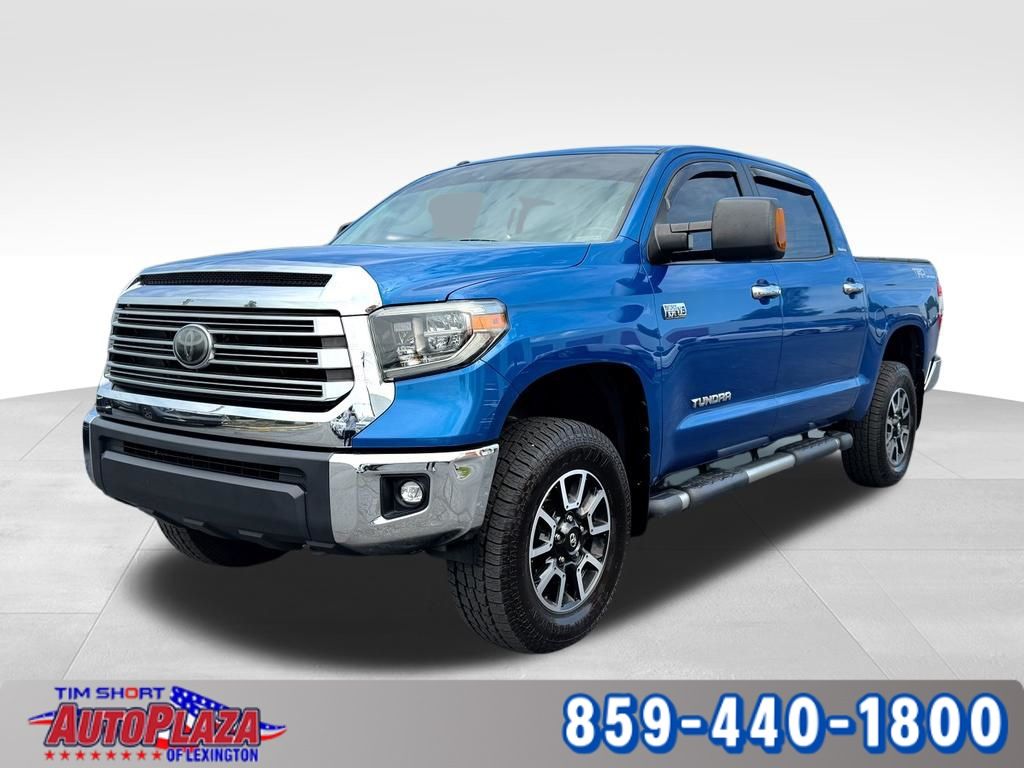 Blazing Blue 2018 Toyota Tundra Pickup Truck Four-Wheel Drive 6-Speed Automatic Overdrive