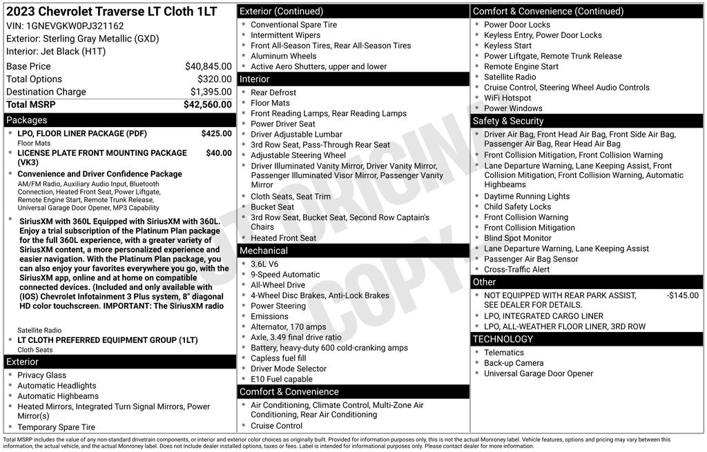Used 2023 Chevrolet Traverse LT