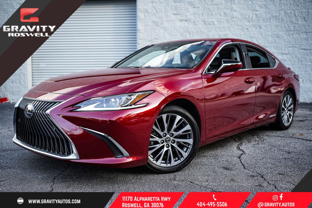 Matador Red Mica 2021 Lexus ES Hybrid 300h FWD Sedan Front-Wheel Drive Continuously Variable Transmission
