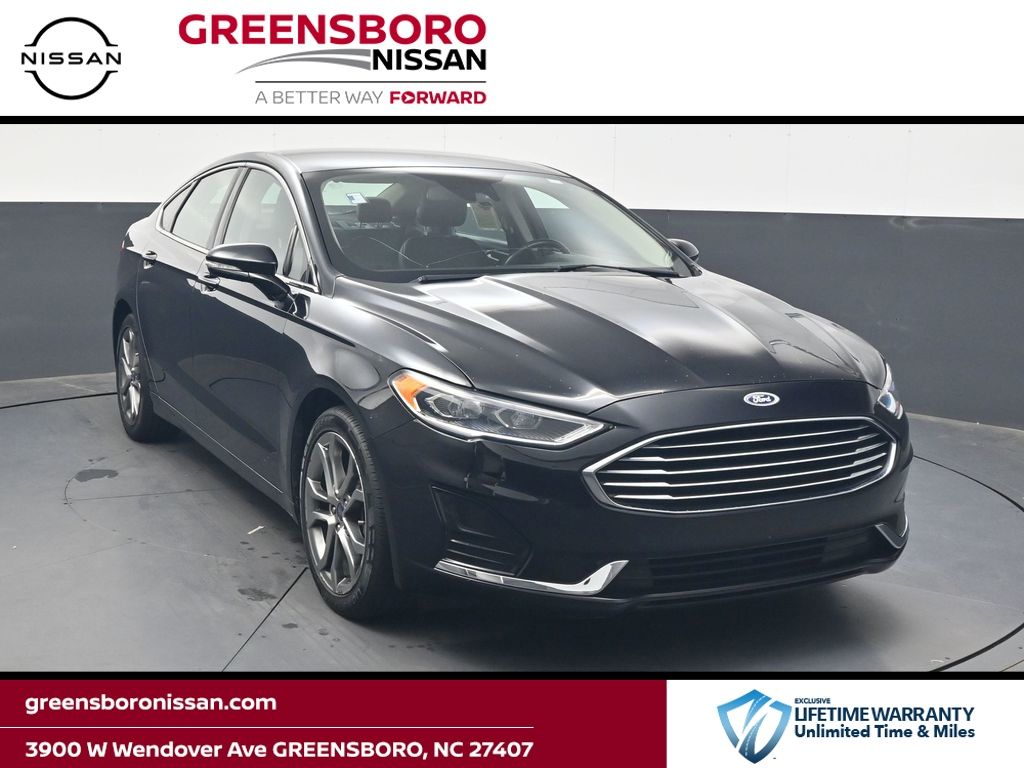 Black 2019 Ford Fusion Sedan Front-Wheel Drive 6-Speed Automatic