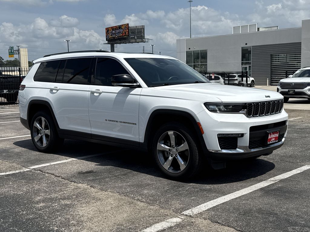 2021 Jeep Grand Cherokee L Limited White at Mac Haik CDJR North Houston