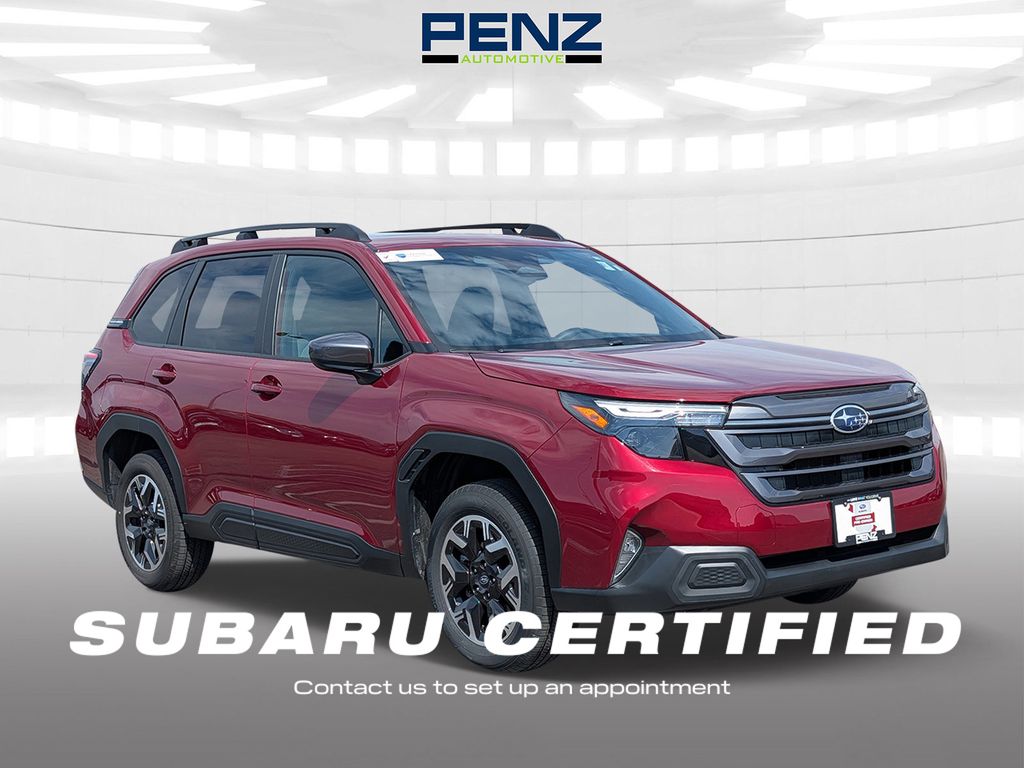Crimson Red Pearl 2026 Subaru Forester Crossover AWD SUV / Crossover All-Wheel Drive Continuously Variable Transmission