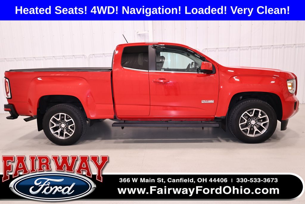 Cardinal Red 2016 GMC Canyon Pickup Truck Four-Wheel Drive 6-Speed Automatic