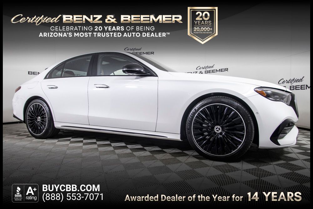 White 2024 Mercedes-Benz E-Class Sedan All-Wheel Drive 9-Speed Automatic