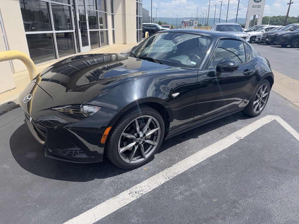 Jet Black Mica 2021 Mazda MX-5 Miata RF Grand Touring RWD Convertible Rear-Wheel Drive 6-Speed Automatic