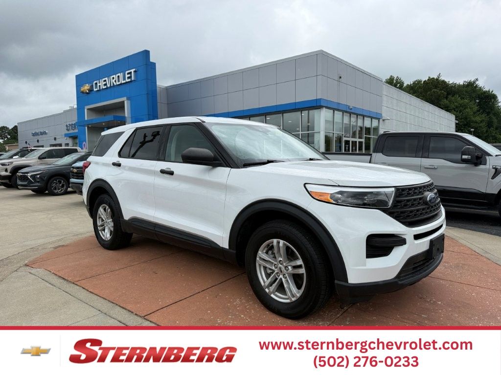 Oxford White 2022 Ford Explorer SUV / Crossover All-Wheel Drive Automatic