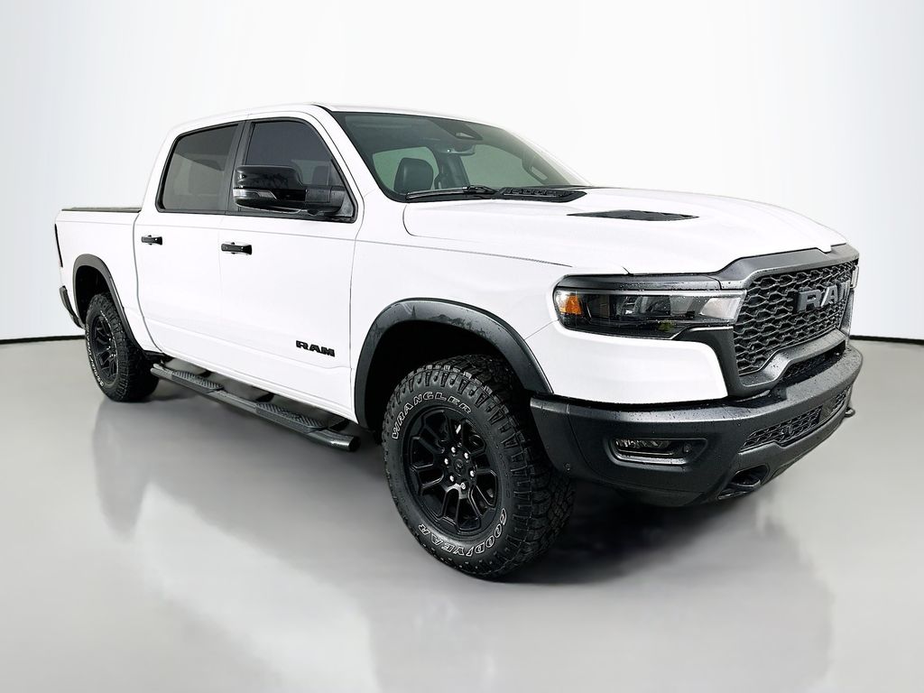Bright White Clearcoat 2025 RAM 1500 Pickup Truck Four-Wheel Drive 8-Speed Automatic