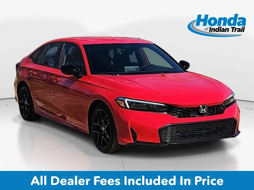 Rallye Red 2026 Honda Civic Sedan Front-Wheel Drive Continuously Variable Transmission